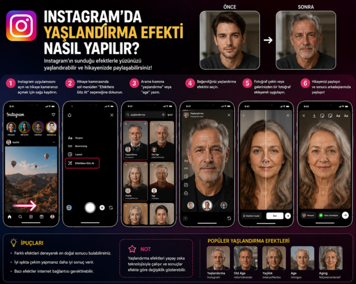 Instagram’da Yaşlandırma Efekti Nasıl Yapılır